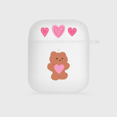 pink heart gummy [반투명 에어팟케이스 시리즈]