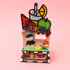 [아이디몬] 우드 DIY 과일주스가게 클레이세트