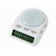 화이트 심플 스탑워치 타이머