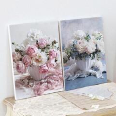 ga835-캔버스액자33.4x24.2_재물을불러오는작약꽃화분