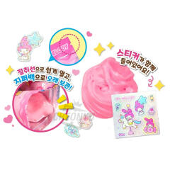 산리오 폭신폭신 마시멜로 슬라임 스티커세트 (랜덤)