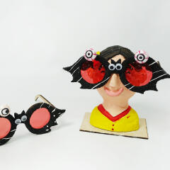 우드 할로윈 박쥐 안경 만들기-1인세트