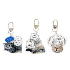 고양이 밈 랜덤 키링 