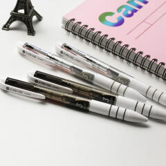 핑크풋 슬림볼 3색 볼펜(랜덤발송)