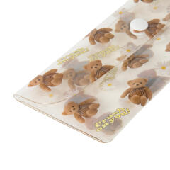 곰플라워 PVC 파우치 