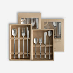 니코트 히어 2인 신혼 커트러리 풀세트 16P Silver