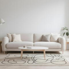 먼지 털빠짐 방지 러그 대형 거실 카페트 (특대형)
