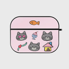 doodle hey cat pattern [bumper 에어팟케이스 시리즈]