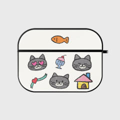 doodle hey cat pattern [bumper 에어팟케이스 시리즈]