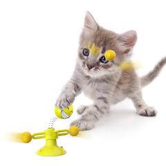 냥냥펀치 스프링 고양이 장난감(옐로우)
