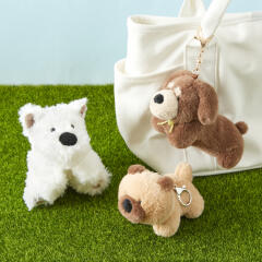 허길다짧 멍멍이 키링인형 