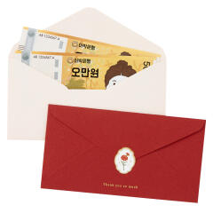 카네이션 스티커 봉투 4매세트