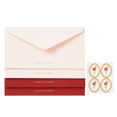 카네이션 스티커 봉투 4매세트 