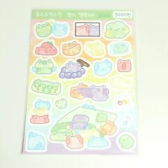 후르츠맛 젤리 탱탱구리 스티커