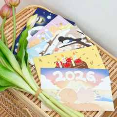 홀로그램 금박 은박 엽서 5종