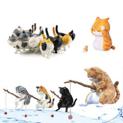 반려 동물 고양이 캐릭터 피규어 장식 소품 (산책X)