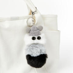 모자쓴 먼지키링 블랙