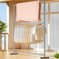 스텐레스 스탠드 행거 옷걸이 이동식 옷장 철제 헹거