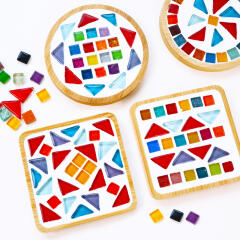 SNS 감성 더하기 타일 티코스터 만들기 DIY 키트(2인)kit