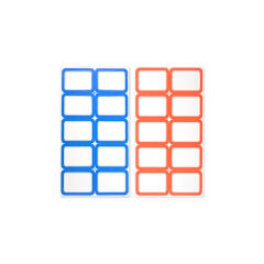 사각라벨5(2x5), (1장-라벨10개)/(58P)(빨강,파랑 선택)
