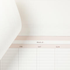 베이지 위클리 메모패드 
