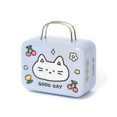 가방모양 틴케이스 고양이 