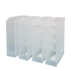 4단 다용도 펜꽂이 펜홀더 4개 세트-반투명