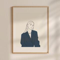 Yoko 액자 그림 거실인테리어 카페 집꾸미기 원목
