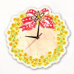 nz125-인테리어벽시계_들꽃으로만든화환