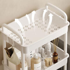 이동식 주방욕실 수납 틈새 선반 수납장 플라스틱4단
