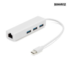 보스위즈 4in1 C타입 to RJ45 USB3.0 노트북 이더넷 BOS-CRJ14