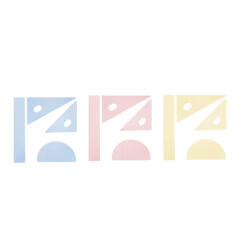 반투명 삼각자 외 4종 세트(RSP005) 3세트(색상랜덤)