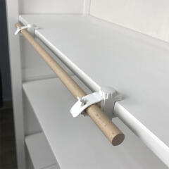 다용도 우드 원목 나무 커튼봉 우드봉 커텐 걸이