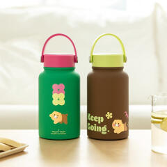 카카오프렌즈 춘식이 투톤 핸들 스텐 텀블러 670ml