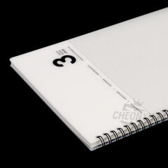 [쓰임&끌림] 심플 PP 3mm 그리드 노트 (랜덤발송)