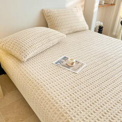 보온 발열 매트리스 침대 커버 토퍼 침대패드 (퀸)