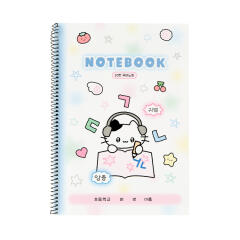 헤드셋 고양이 10칸 국어노트 