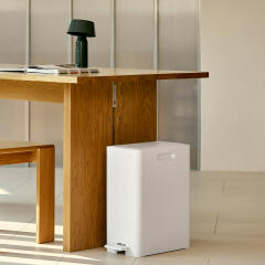 양문형 페달형 휴지통 15L