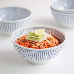 니코트 아오이 면기 탕기 떡국그릇 세트 4P MADE IN JAPAN