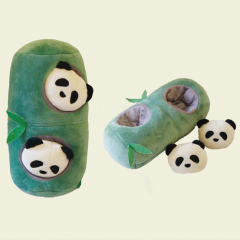 바우독 대나무 판다 펫 토이 바스락 노즈워크