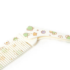 접이식 패턴꼬리빗 아이보리 