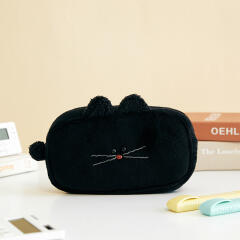 뽀글 멀티파우치 블랙캣