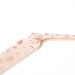 접이식 패턴꼬리빗 핑크 