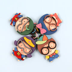 [아이디몬] 우드 DIY 땡글패밀리 키링만들기 세트