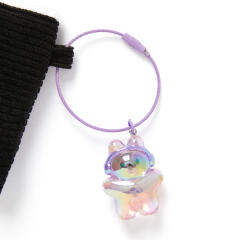 투명 아크릴키링 퍼플라라 