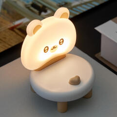 포카 라이트 스탠드 브라운