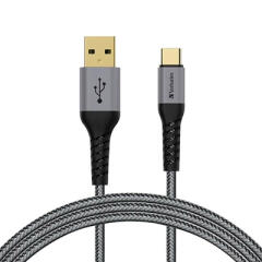 케이블 케블라 USB A to C 30cm 그레이