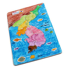 [아이디몬] 종이퍼즐 한국지도 (대) 16P