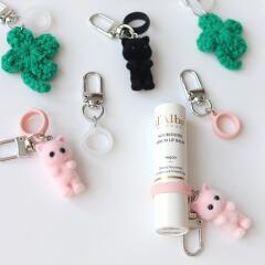 립밤 립스틱 후로킹 립 키링 7종 (토끼)