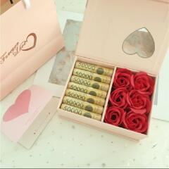 럭셔리 장미 비누꽃 용돈박스 주얼리선물상자